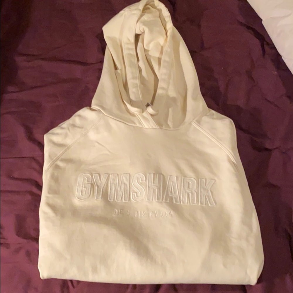 Gymshark Cream/Light Yellow Hoodie Mens